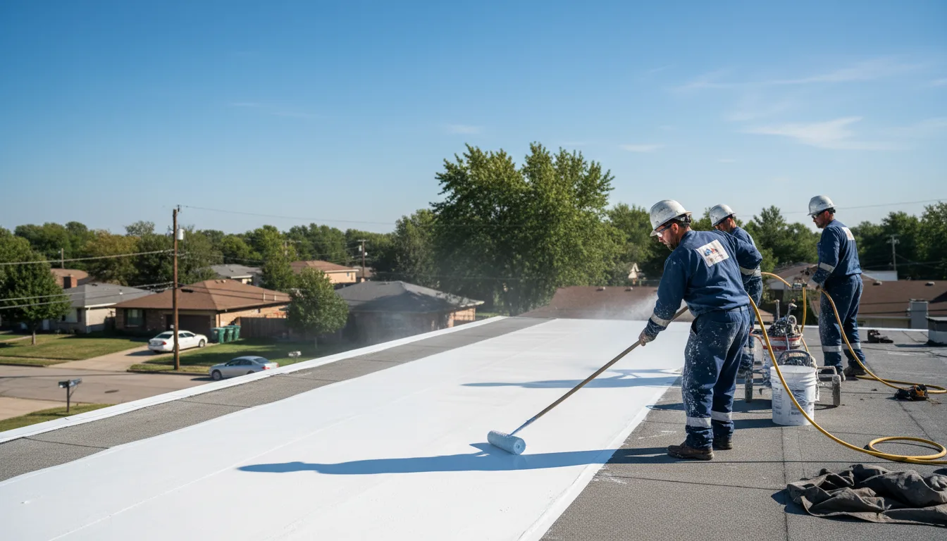 Commercial roof coating in Elliston, VA near me